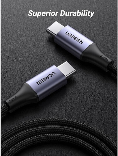 Ugreen USB 2.0 Cable USB-C male - USB-C 240W PD Γκρι 2m 90440