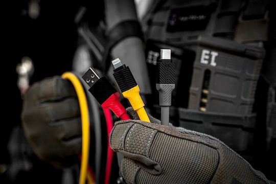 Tactical USB 2.0 Kabel USB-C männlich - USB-A Gelb 1m (57983117383)