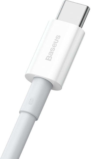 Baseus Superior Series Regular USB 2.0 Cablu USB-C bărbătesc - USB-A 66W Alb 2m (CATYS-A02)