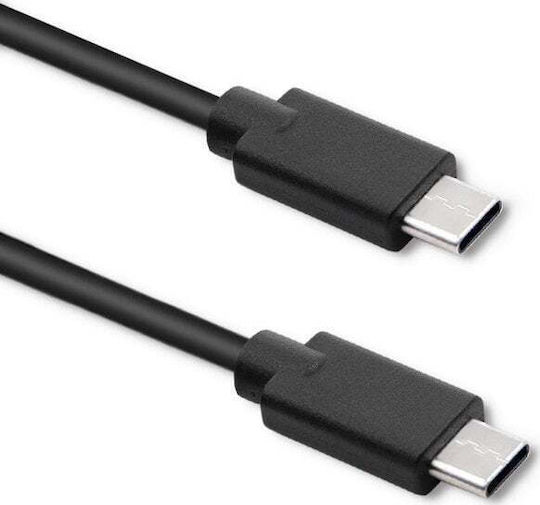 Qoltec USB 2.0 Cable USB-C male - USB-C Μαύρο 3m 52348
