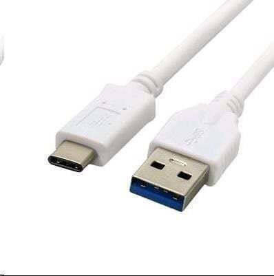 C-TECH Regular USB 2.0 Cablu USB-C bărbătesc - USB-A Alb 1m (CB-USB3C-10W)