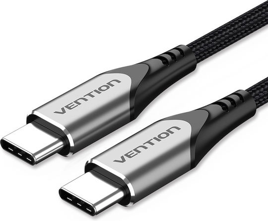 Vention Geflochten USB 2.0 Kabel USB-C männlich - USB-C 60W Gray 1m