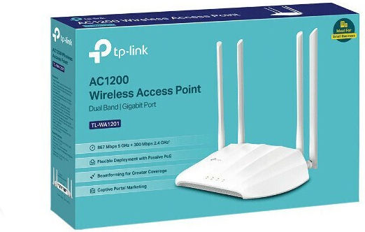 TP-LINK TL-WA1201 v1 Точка за достъп Wi-Fi 5 - Wi-Fi 5 Двулентов (2.4 и 5GHz)