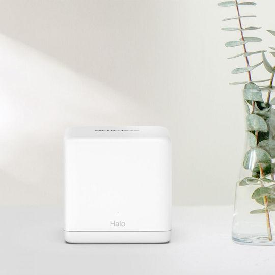 Mercusys Halo H60X v1 WiFi Mesh Network Access Point Wi‑Fi 6 Dual Band (2.4 & 5GHz) in Double Kit White