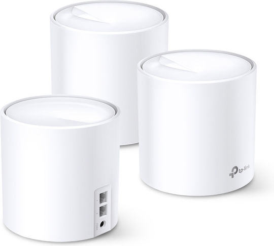 TP-LINK Deco X60 v3.20 Access Point with Mesh Wi‑Fi 6 Dual Band (2.4 & 5GHz) Single Kit