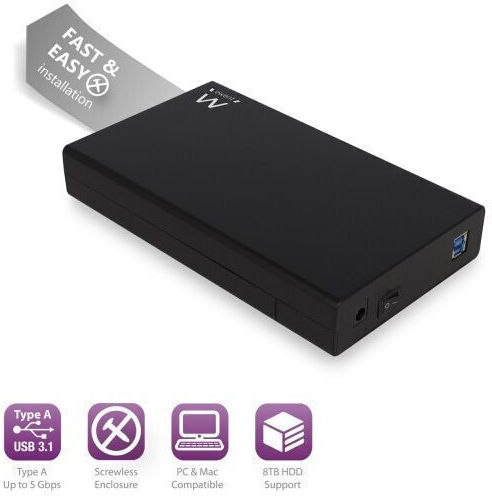 Ewent Eminent EW7056 Θήκη για Σκληρό Δίσκο 3.5" SATA III με σύνδεση USB 3.0