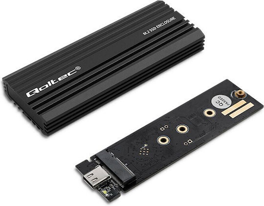 Qoltec Case for Hard Drive M.2 SATA III with Connection SATA Type-C
