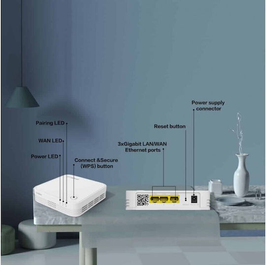 Strong Atria Mesh 1200 Add-on v2 Access Point Wi‑Fi 5 Dual Band (2.4 & 5GHz)