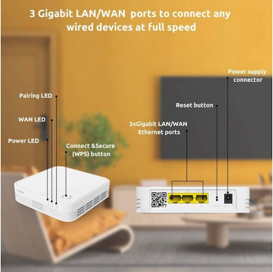 Strong Atria Mesh 1200 Add-on v2 Access Point Wi‑Fi 5 Dual Band (2.4 & 5GHz)