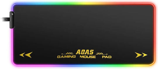Aoas AOAS S4000 RGB Gaming Mouse Pad XXL (800mm) με RGB Φωτισμό Μαύρο S4000
