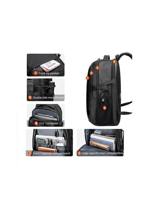 Arctic Hunter B00388 Wasserdicht Tasche Rucksack für Laptop 15.6" in Gray Farbe