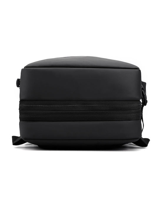 Playbags Collection Αδιάβροχη Τσάντα Πλάτης για Laptop με Θύρα USB σε Μαύρο χρώμα