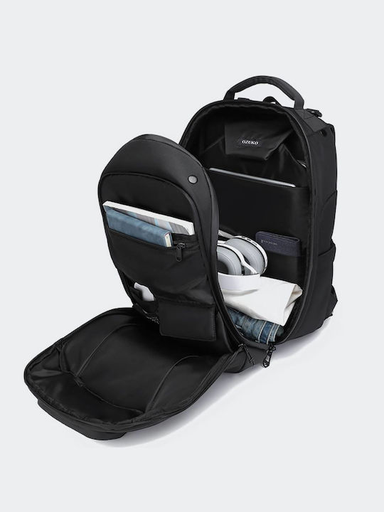 Ozuko Αδιάβροχη Τσάντα Πλάτης για Laptop σε Μαύρο χρώμα 9717