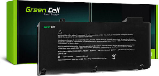 Green Cell Kompatible Batterie für Apfel MacBook Pro 13 MC374 MC700 MC724 mit 5200mAh