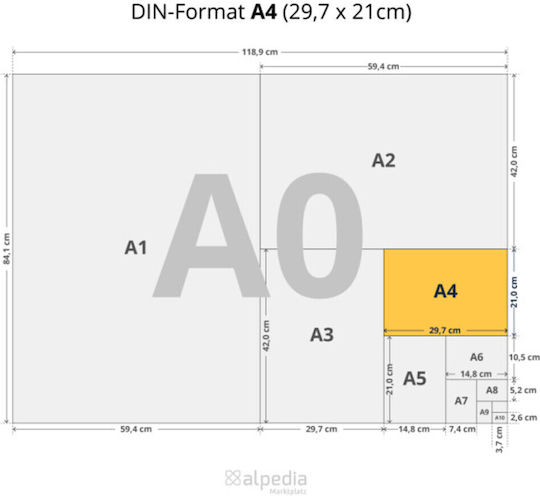 interDRUK Printing Paper A4 80gr/m² 20 sheets Multicolour