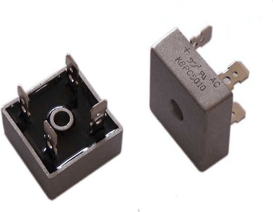 Γέφυρα Τετράγωνη Μεταλλική 35A/600V KBPC3506 MMB356 HY 10τμχ 01.012.0077