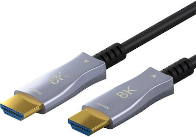 Goobay HDMI 2.1 Cablu HDMI de sex masculin - HDMI de sex masculin 10m Negru