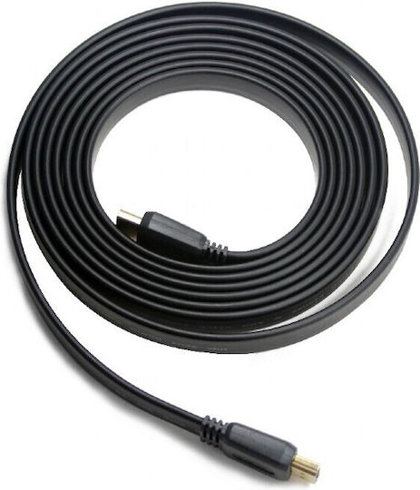 Cablexpert HDMI 2.0 Premium High Speed 4K 60Hz HDR Flat HDMI Cable HDMI Male - HDMI Male 1m Black