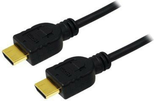 LogiLink Cable HDMI 1.4 High Speed 1080p 120Hz Cable HDMI male - HDMI male 1m Μαύρο