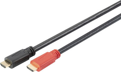 Digitus Cable HDMI male - HDMI male 20m Μαύρο