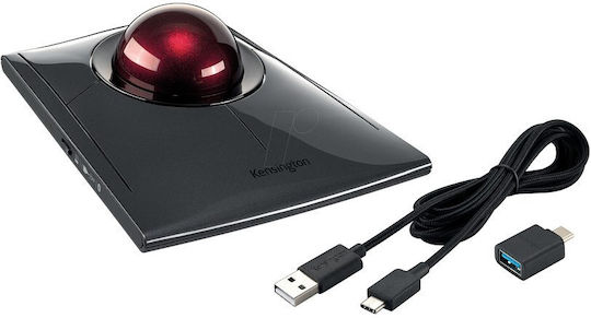 Kensington SlimBlade Pro Trackbal Ασύρματο Bluetooth Ποντίκι με Trackball Μαύρο