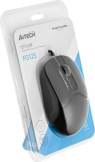 A4Tech Fstyler FM12S Wired Mouse Black