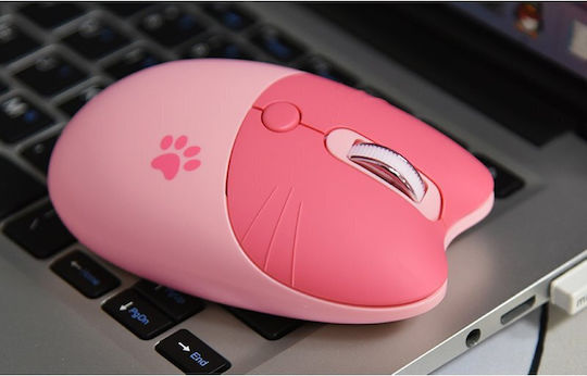 Mofii MOFII M3AG Ασύρματο Mini Ποντίκι Cat Pink