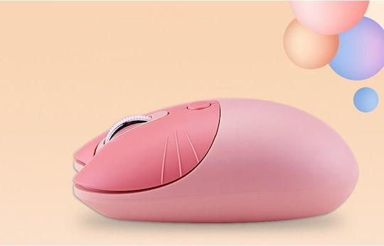 Mofii MOFII M3AG Ασύρματο Mini Ποντίκι Cat Pink
