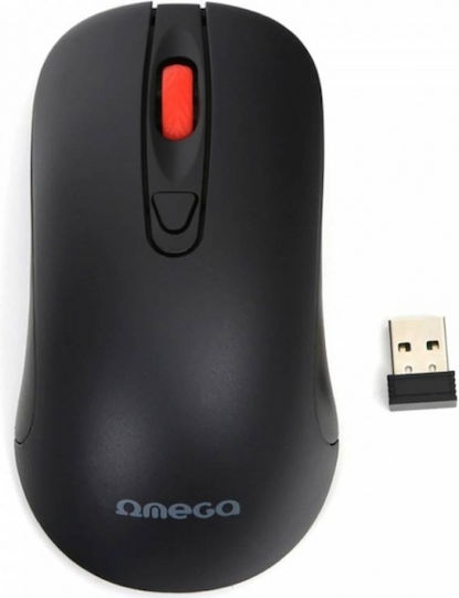 Omega OM-520 Ασύρματο Ποντίκι Μαύρο