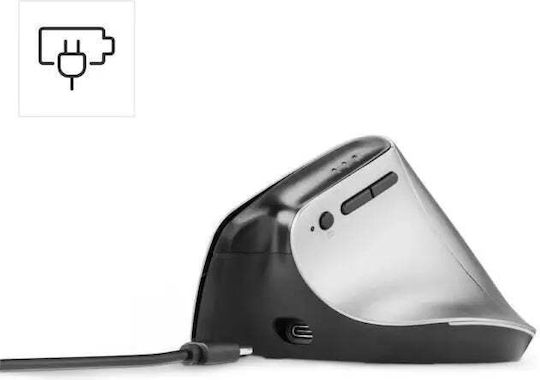 HAMA EMW-700 Ασύρματο Εργονομικό Bluetooth Vertical Ποντίκι Γκρι