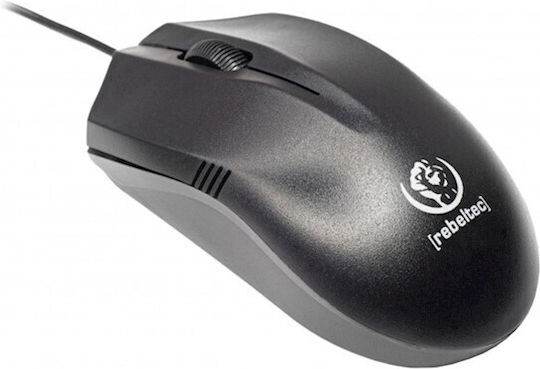 Rebeltec Wolf Wired Mouse Black