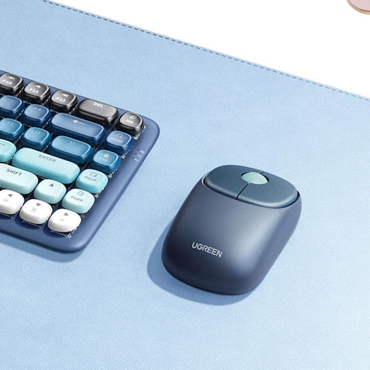 Ugreen Fun+ MU102 Безжичен Ергономичен Bluetooth Мишка Син