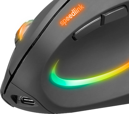 SpeedLink Piavo Pro Ασύρματο Εργονομικό Vertical Ποντίκι Μαύρο