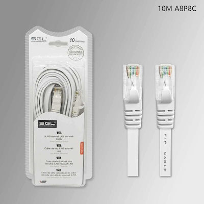 SGL U/UTP Cablu de rețea Ethernet 10m Alb 1buc