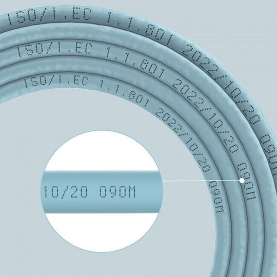 Unitek S/FTP Cat.6a (Gigabit) Network Cable Ethernet Without Terminated 305m Gray