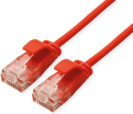 Roline U/UTP Cat.6a Ethernet Network Cable 2m Red 1pcs