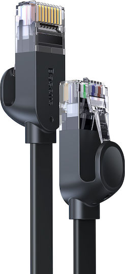 Baseus U/UTP Cat.6 (Gigabit) Καλώδιο Δικτύου Ethernet 2m Μαύρο