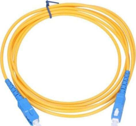 Extralink Optical Fiber Cable SC/UPC-SC/UPC 5m Yellow