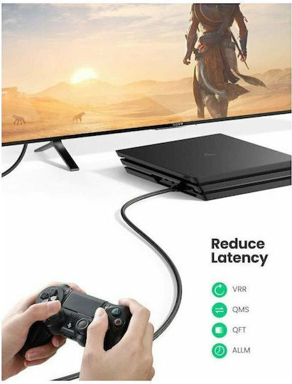 Ugreen HDMI 2.1 Ultra High Speed 48Gbps 4K 120Hz HDR VRR Cable HDMI Male - HDMI Male 1.5m Gray