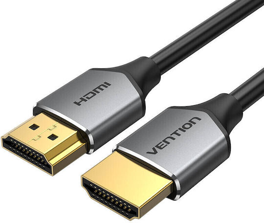 Vention Ultra Thin HDMI 2.0 Premium High Speed 4K 60Hz HDR Cable HDMI Male - HDMI Male 1m Gray