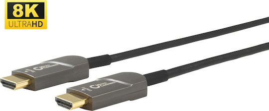 Microconnect HDMI 2.1 Cable HDMI male - HDMI male 15m Μαύρο