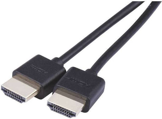 Emos Ethernet HDMI 2.0 Premium Високоскоростен 4K 60Hz HDR Кабел HDMI Мъжки - HDMI Мъжки 1.5м Черен
