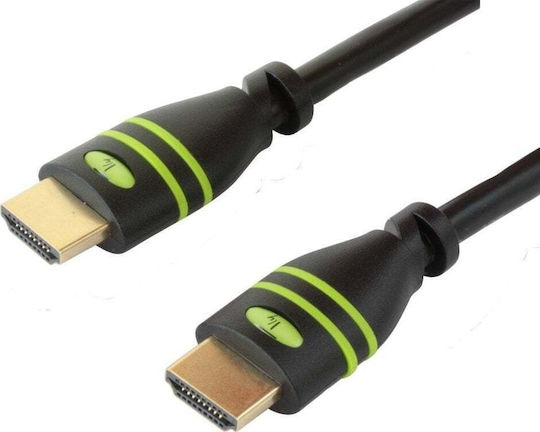 Techly Cable HDMI male - HDMI male 2m Μαύρο