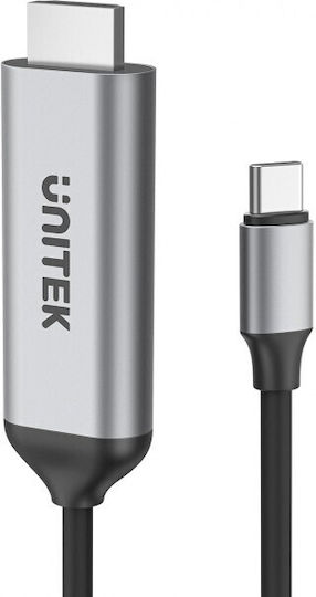 Unitek Cable HDMI male - HDMI male 1.8m Silver