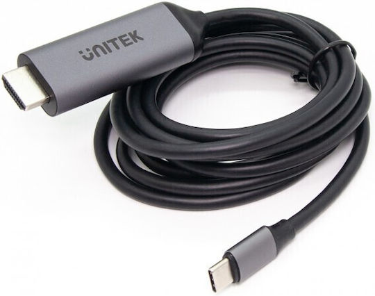 Unitek Cable HDMI male - HDMI male 1.8m Silver
