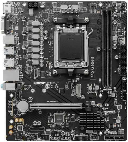 MSI Pro A620M-E Motherboard Micro ATX με AMD AM5 Socket 7E28-001R