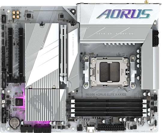 Gigabyte B650E AORUS ELITE X AX ICE Дънна платка ATX с AMD AM5 Сокет