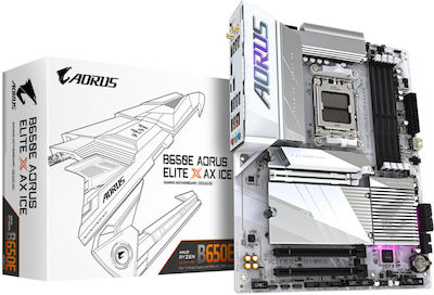 Gigabyte B650E AORUS ELITE X AX ICE Motherboard ATX με AMD AM5 Socket