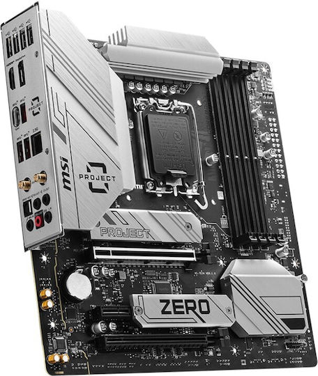 MSI B760M Project Zero Wi-Fi Motherboard Micro ATX με Intel 1700 Socket 7E14-001R