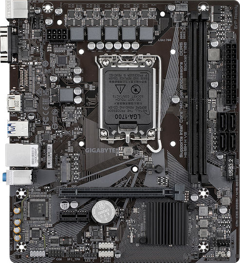 Gigabyte H610M H DDR5 rev. 1.0 Motherboard Micro ATX with Intel 1700 Socket